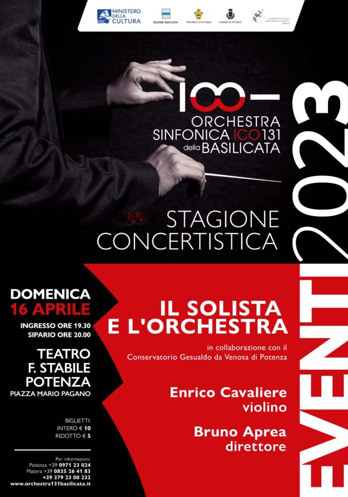 Il solista e l'orchestra 16 aprile Potenza
