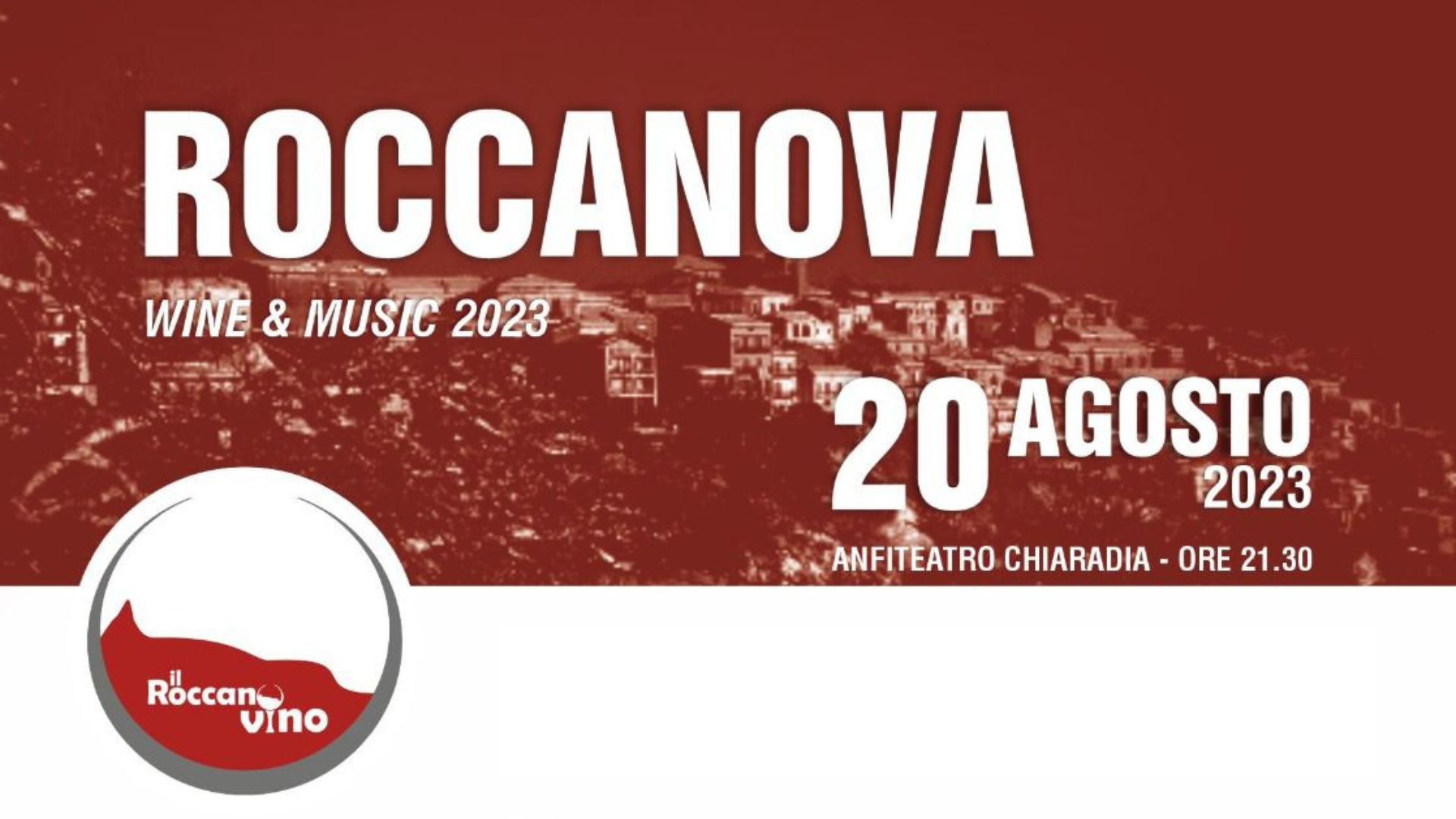 ROCCANOVA WINE & MUSIC - 20 agosto