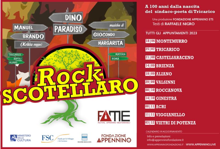“ROCK SCOTELLARO”. Il calendario delle date
