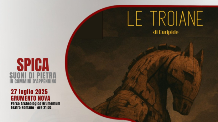 LE TROIANE DI EURIPIDE | GRUMENTO NOVA Spettacolo Le Troiane di Euripide nel Teatro Romano di Grumentum a Grumento Nova, regia di Andrea Carraro, musica di Gluck.