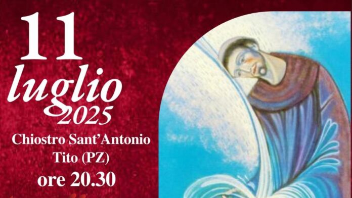 Spettacolo “Sorella Aqua” con Apulia Cello Quartet ed Erminio Truncellito al Chiostro Sant’Antonio di Tito – luglio 2025