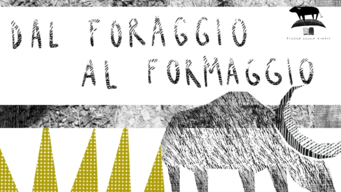Locandina del corso gratuito Dal foraggio al formaggio, 5-7 settembre 2025 alla Piccola Scuola Rurale di Santa Vittoria in Matenano. Corso pratico-teorico sulla filiera lattiero-casearia con alloggio incluso. Iscrizioni entro il 29 agosto.