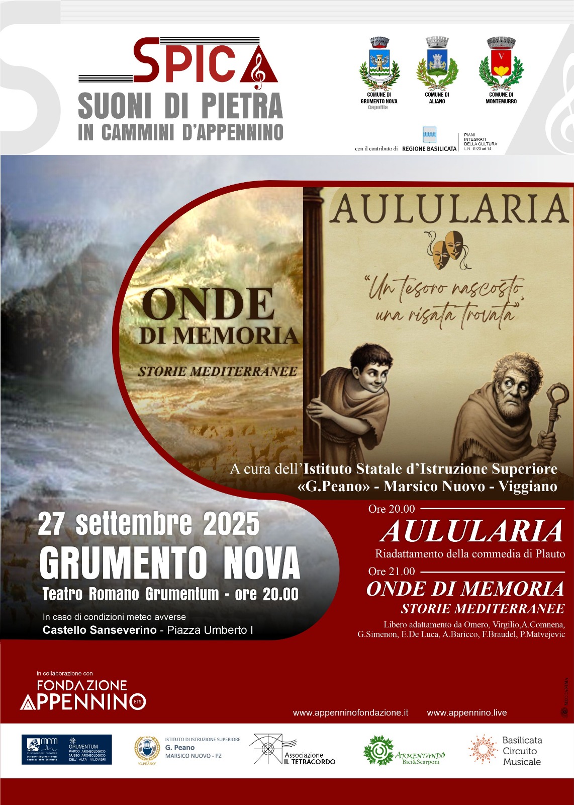 Al Teatro Romano di Grumentum gli studenti dell’Istituto d’Istruzione Superiore G. Peano