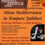 “MISSA MEDITERRANEA IN TEMPORE JUBILAEI” A Potenza il 19 ottobre