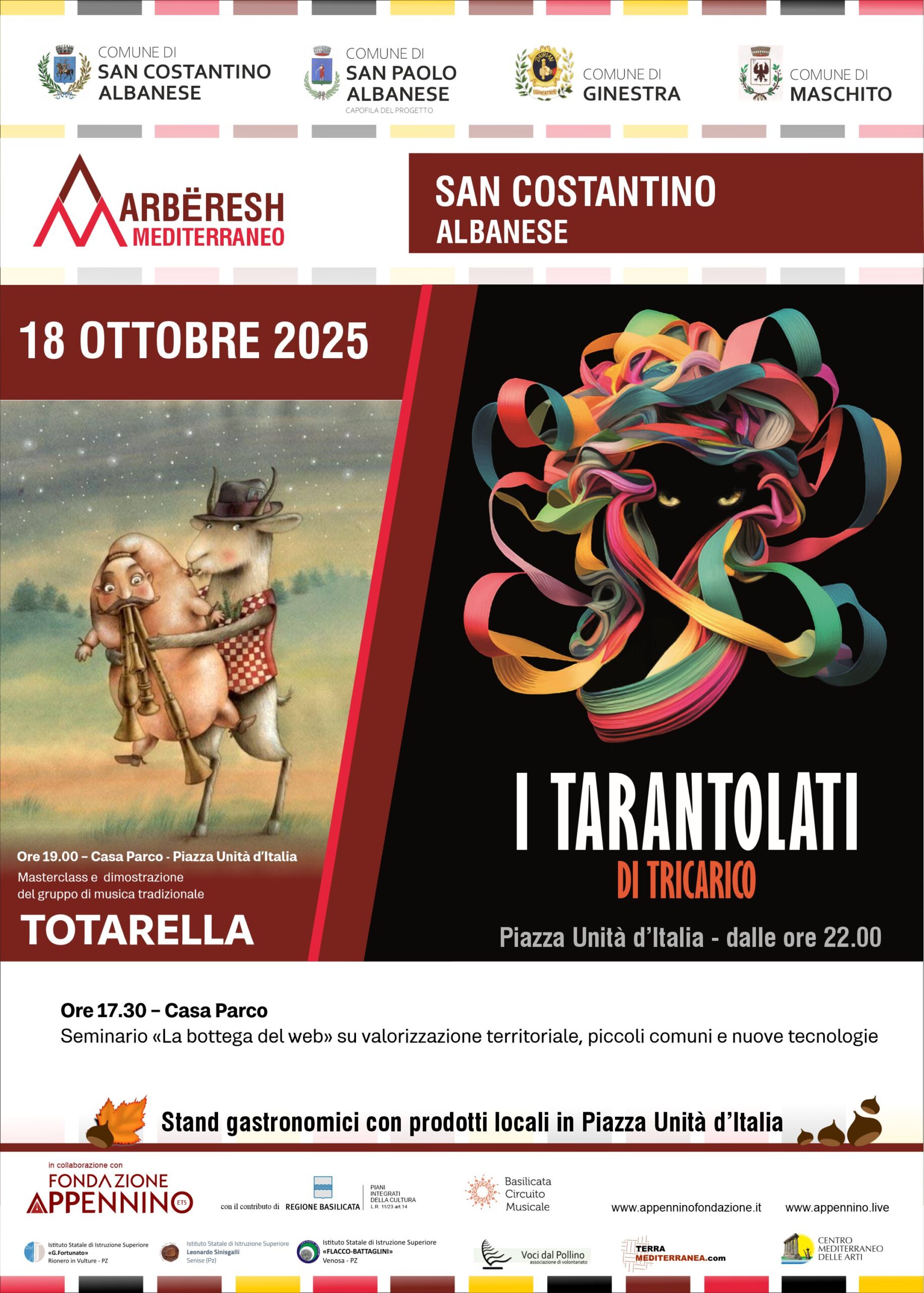 San Costantino Albanese "Arbëresh Mediterraneo" con I Tarantolati di Tricarico e Totarella